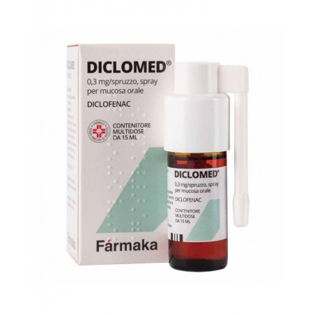 Farmaka Diclomed 0,3 Mg/spruzzo, Spray Per Mucosa Orale Diclofenac