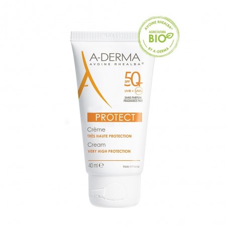 A-derma Aderma A-d Protect Crema Senza Profumo 50+ 40 Ml