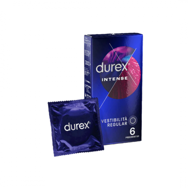 6 pezzi di Durex Intense Vestibilità Regular