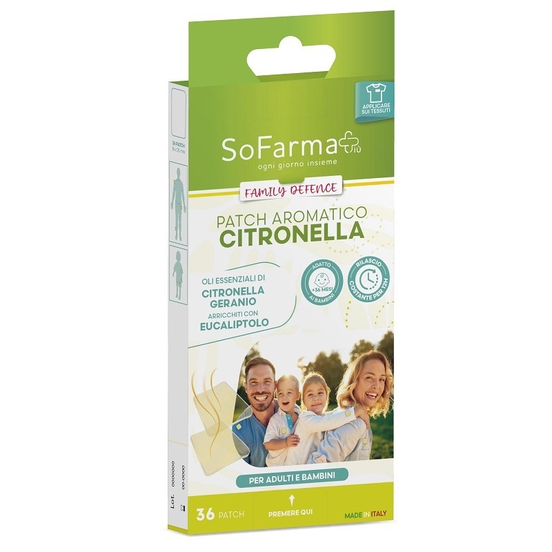 So. Farma. Morra Cerotto Aromatico Citronella Family Defence 36 Pezzi Sofarmapiu'