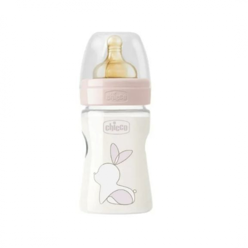 Biberon Original Touch con tettarella in Caucciù da 150ml di Chicco