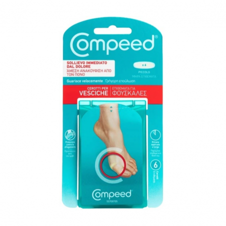 6 pezzi di Cerotti per vesciche Taglia Piccola da Compeed