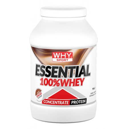 barattolo 900 gr whysport essential 100% whey cacao