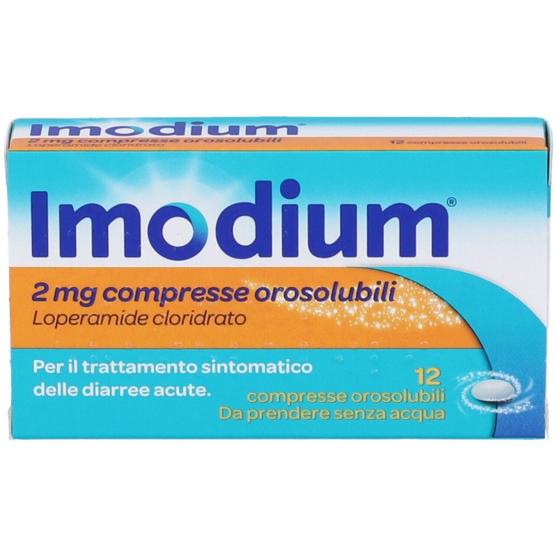 Imodium 2 Mg Compresse Orosolubili Loperamide Cloridrato