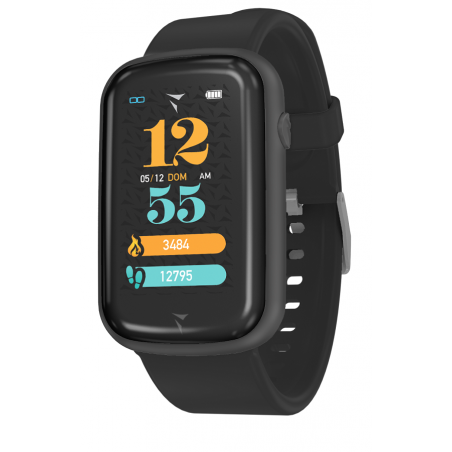 Techmade Steps Smartwatch Total Black