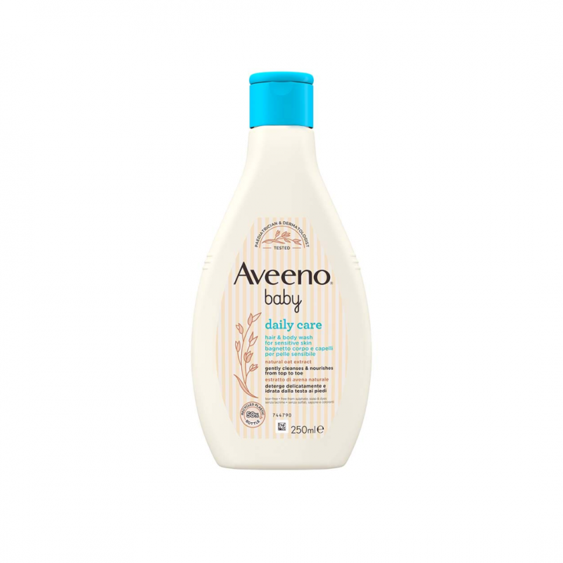 250ml di Bagnetto Corpo e Capelli Aveeno da Johnson e Johnson