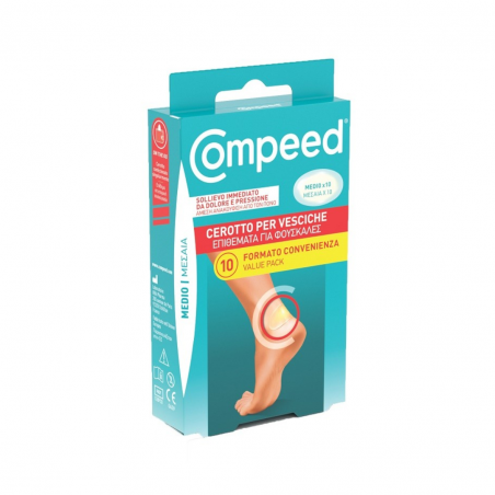 10 pezzi di Cerotti per Vesciche Taglia Media da Compeed