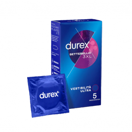 5 pezzi di Settebello 3XL Vestibilità Ultra da Durex