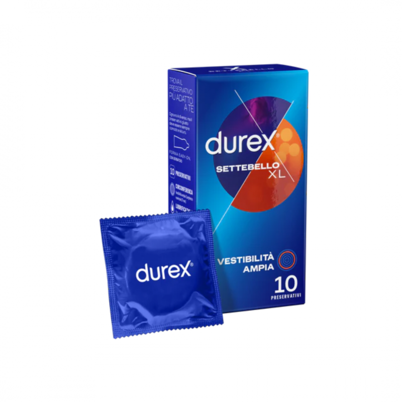 10 pezzi di Settebello XL Vestibilità Ampia da Durex