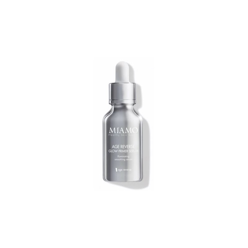 Confezione da 10 ml di Miamo Age reverse glow primer serum siero viso illuminante