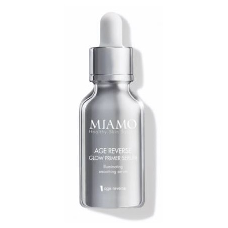 Confezione da 10 ml di Miamo Age reverse glow primer serum siero viso illuminante