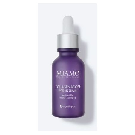 Confezione da 10 ml di Miamo longevity plus collagen booster siero rimpolpante al collagene 10 ml