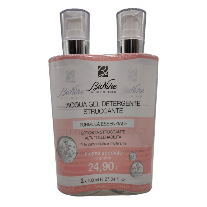 Bionike Defence Bi-pack Acqua Detergente Struccante