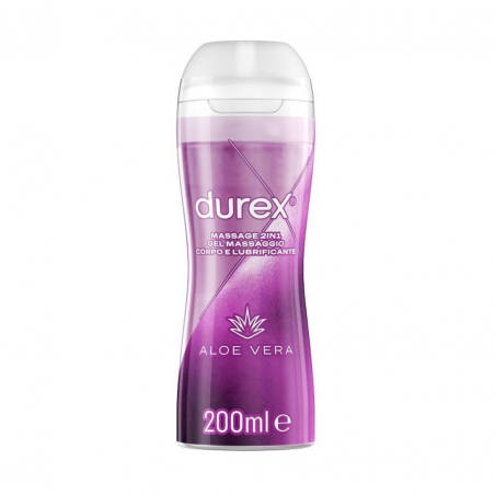 200ml di Gel 2in1 Massaggio Corpo e Lubrificante Aloe Vera da Durex