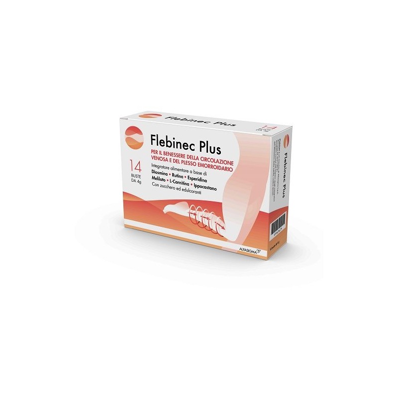 Alfasigma Flebinec Plus 14 Bustine 4 G