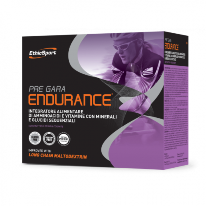 20 Bustine di Integratore di Stamina Pre Gara Endurance da Ethicsport