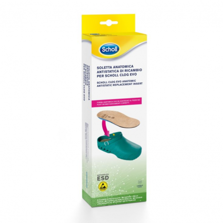 Scholl Solette Anatomiche New Worktime Taglia 38-39 - 1 Paio