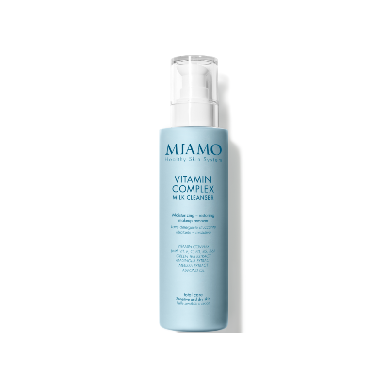 flacone 250 ml miamo total care vitamin complex latte detergente