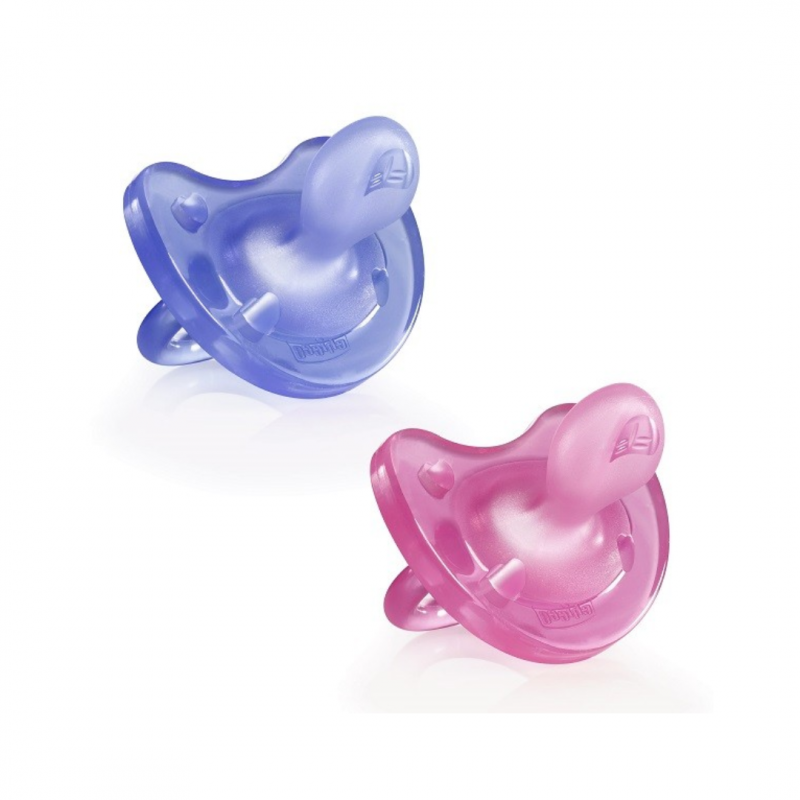 2 pezzi di Gommotto in Silicone per Bambine 6-16 mesi da Chicco