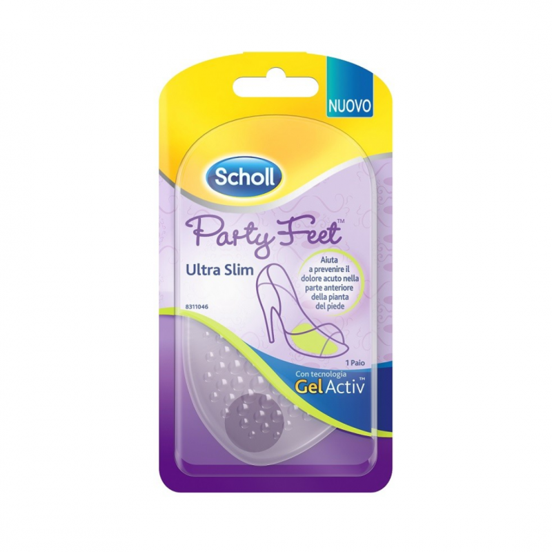 1 paio di Party Fit Ultra Slim Plantare con Cuscinetto da Scholl