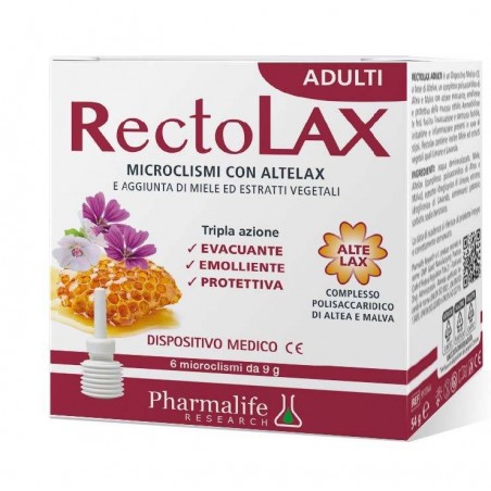 Pharmalife Research Rectolax Adulti Microclismi 6 Pezzi Da 9 G