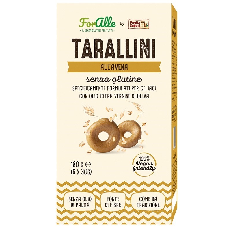 Re Food Foralle Tarallini All'avena 6 Bustine X 30 G