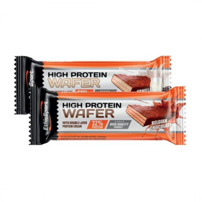 30g di High Protein Wafer Barretta Proteica Belgian Chocolate da Ethicsport