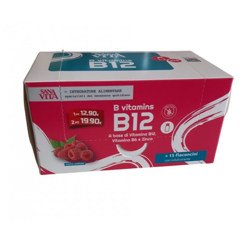 Paladin Pharma Sanavita B Vitamins B12 15 Flaconcini