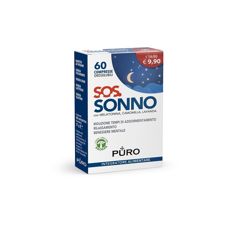 Uragme Puro Sos Sonno 60 Compresse Orosolubili