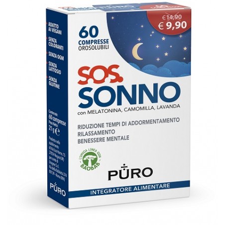 Uragme Puro Sos Sonno 60 Compresse Orosolubili