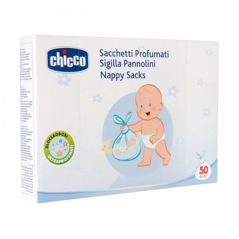 Chicco Sacchetti Profumati Pannolini 50 Pezzi