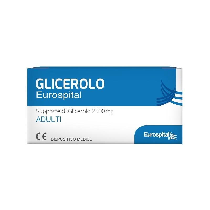 Eurospital Supposte Glicerolo 2500 Mg Adulti 18 Pezzi