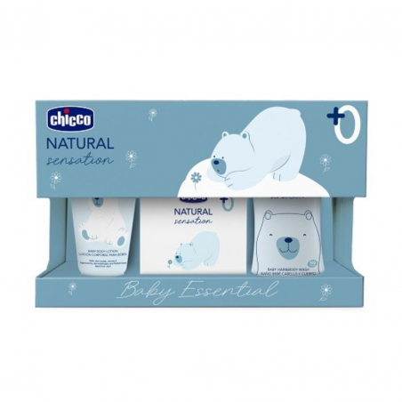 3 pezzi di Natural Sensation Kit Da Bagno da Chicco