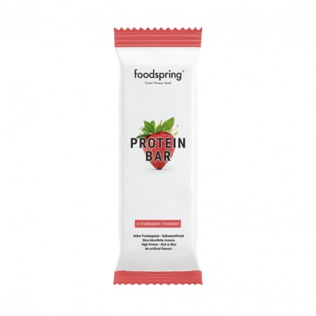 Foodspring Protein Bar Barretta Proteica - 60g Gusto Yogurt Fragola