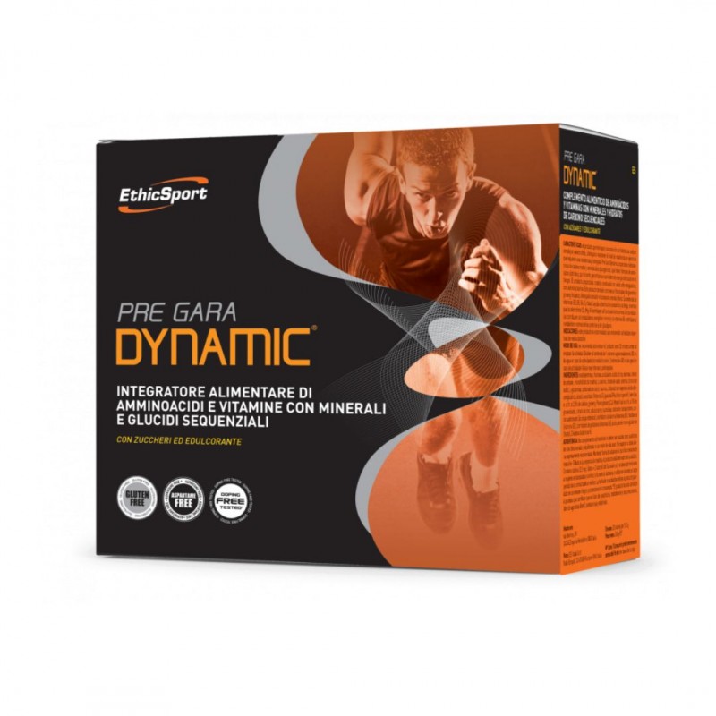 20 bustine di Pre Gara Dynamic Integratore Energizzante da Ethicsport