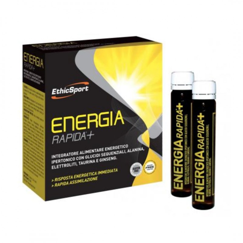 10 flaconcini da Energia Rapida+ Integratori per il Recupero da Ethicsport