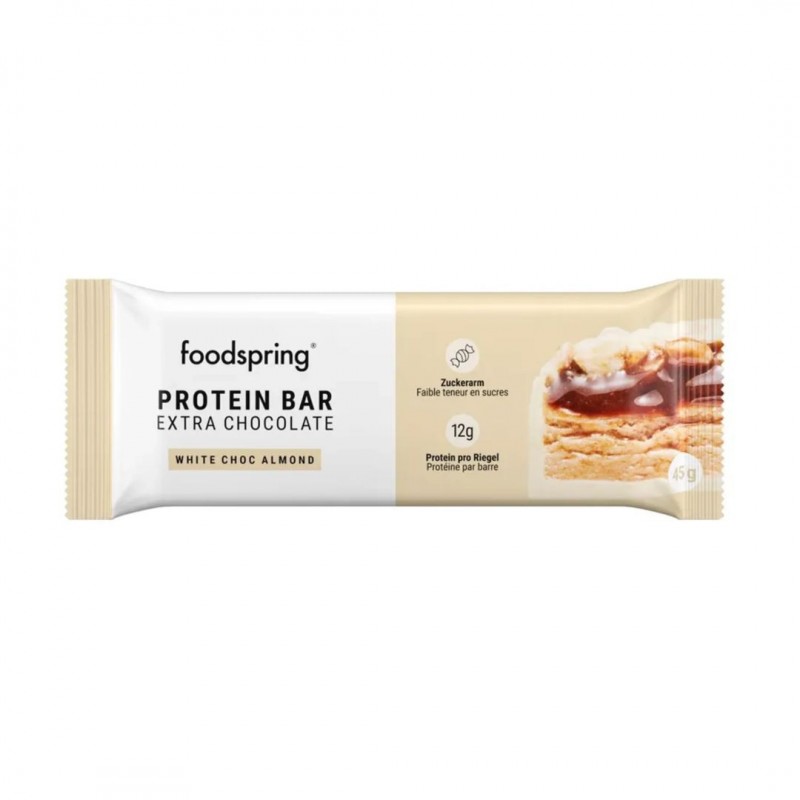 45g Gusto Mandorle Protein Bar Extra Chocolate da Foodspring