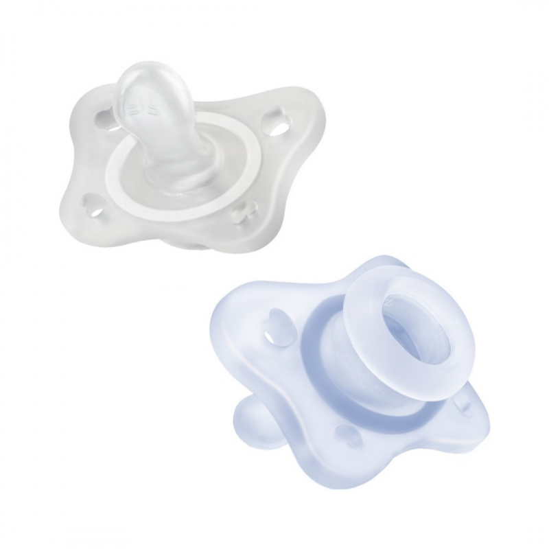 2 pezzi di Gommotto Physioforma Mini Soft Azzurro 0-2 Mesi da Chicco