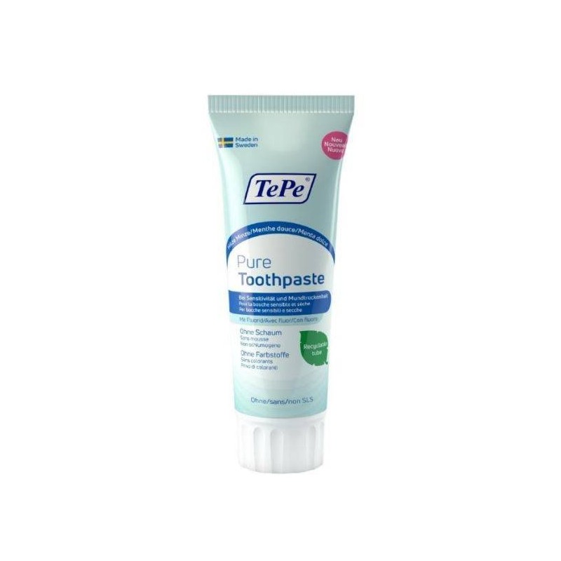 Tepe Prodotti Ig. Orale Tepe Pure Menta Piperita Delicata Dentifricio 75 Ml