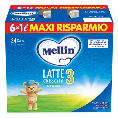 Danone Mellin 3 Latte 6x1000 Ml