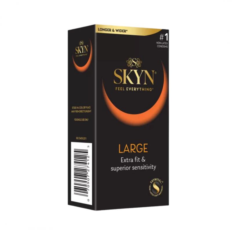 6 pezzi di Preservativi Large Senza Lattice da Skyn