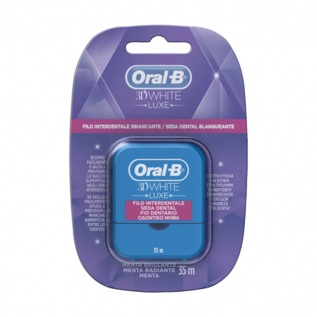 35 metri di 3D White Luxe Filo Interdentale da OralB