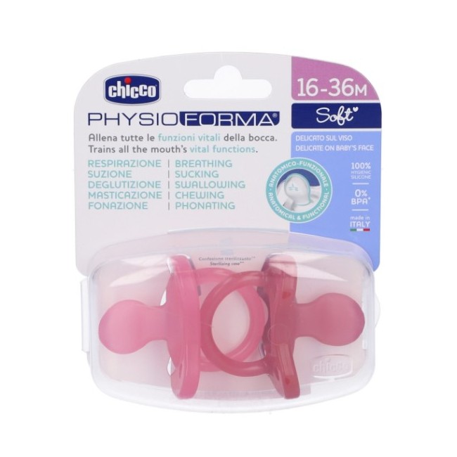 Chicco Gommotto Silicone Rosa 16-36 Mesi 2 Pezzi