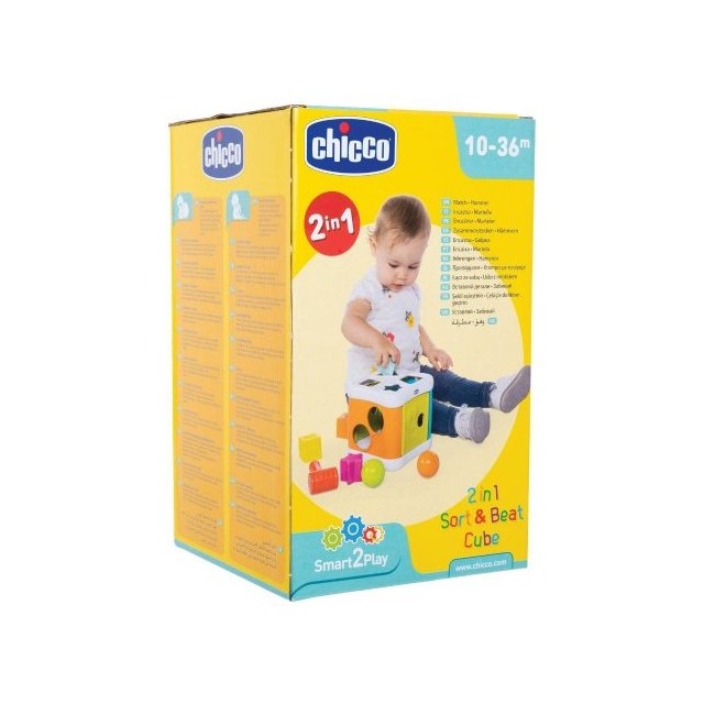 Chicco Gioco Cubo Incastra & Martella 2 in 1