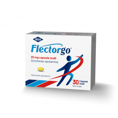 Ibsa Farmaceutici Flectorgo 12,5 Mg Capsule Molli Flectorgo 25 Mg Capsule Molli Diclofenac Epolamina Medicinale Equivalente