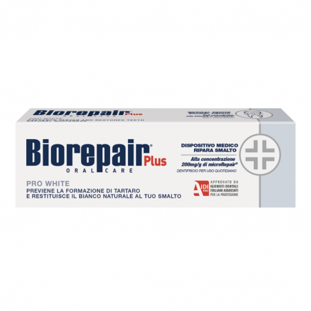 75ml di Pro White Dentifricio Sbiancante da Biorepair Plus