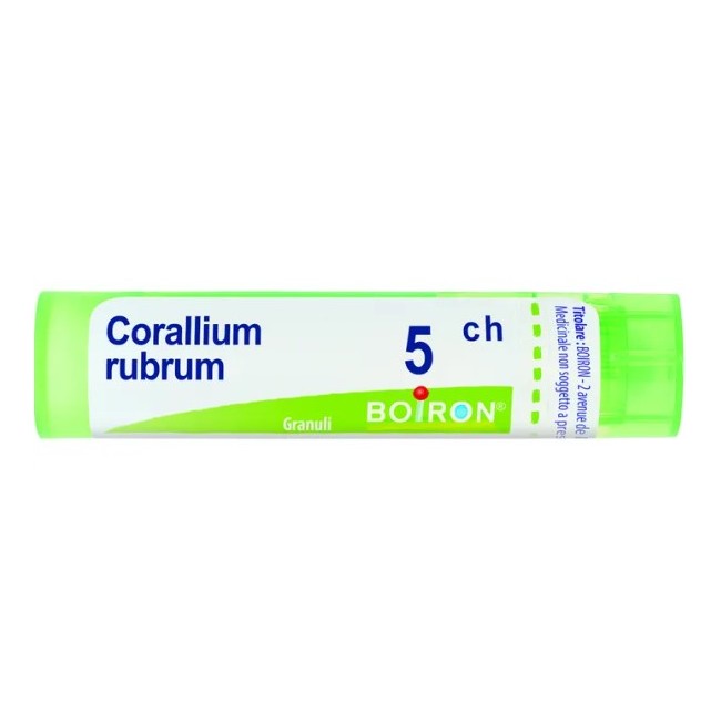 Tubo da 80 granuli di Corallium Rubrum 5 ch della Boiron