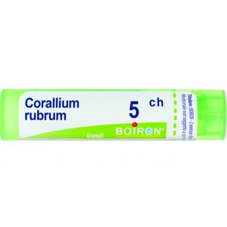 Tubo da 80 granuli di Corallium Rubrum 5 ch della Boiron