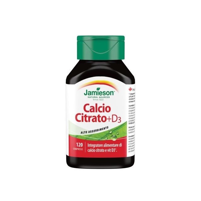 Biovita Jamieson Calcio Citrato + Vitamina D3 120 Compresse