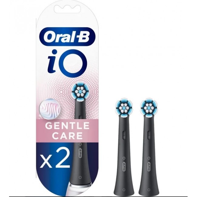 Procter & Gamble Oralb Io Gent Refill Gentle Care Black 2 Pezzi